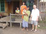 Rob with the local family we stayed with one night